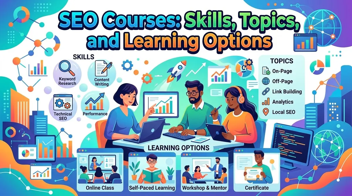 SEO Courses: Skills, Topics, and Learning Options